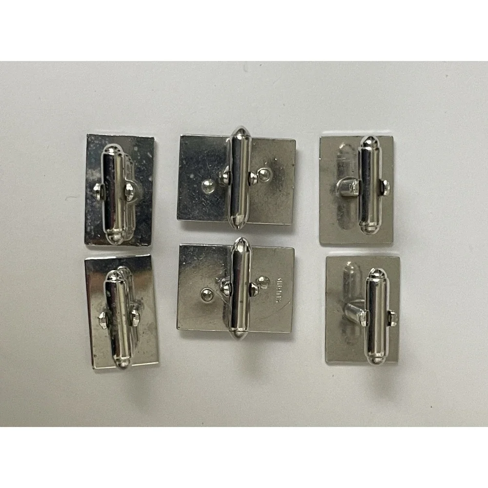 Cufflinks Lot Vintage Swank Silver Tone Initial T Plus Unsigned Geometric 3 Pair